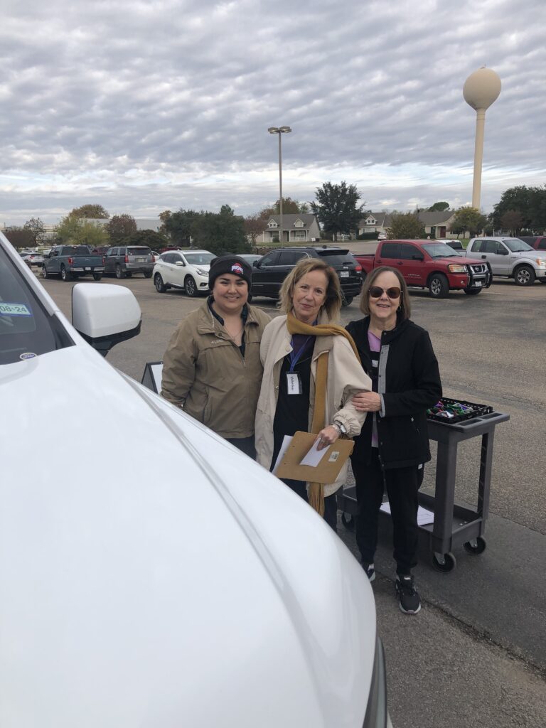 Volunteers during Food Distribution